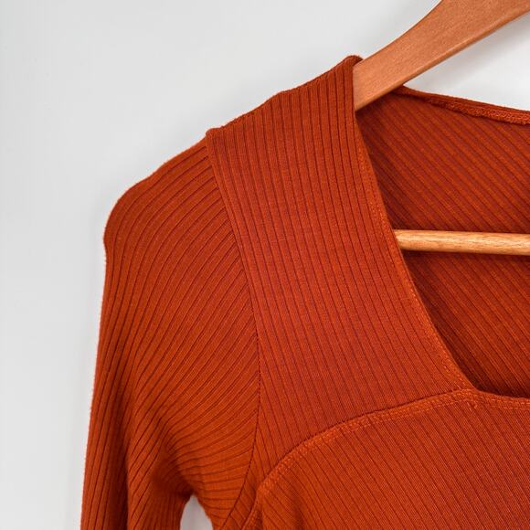 SUNDRY NWT Long Sleeve Cutout Dress // XS - Picture 5 of 10